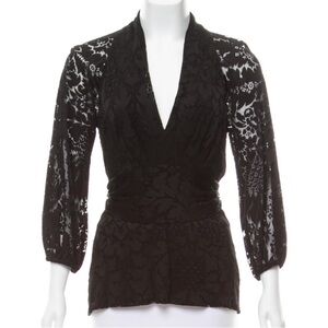 Yigal Azrouel Like New Embossed Back Tie Shirt Size 3